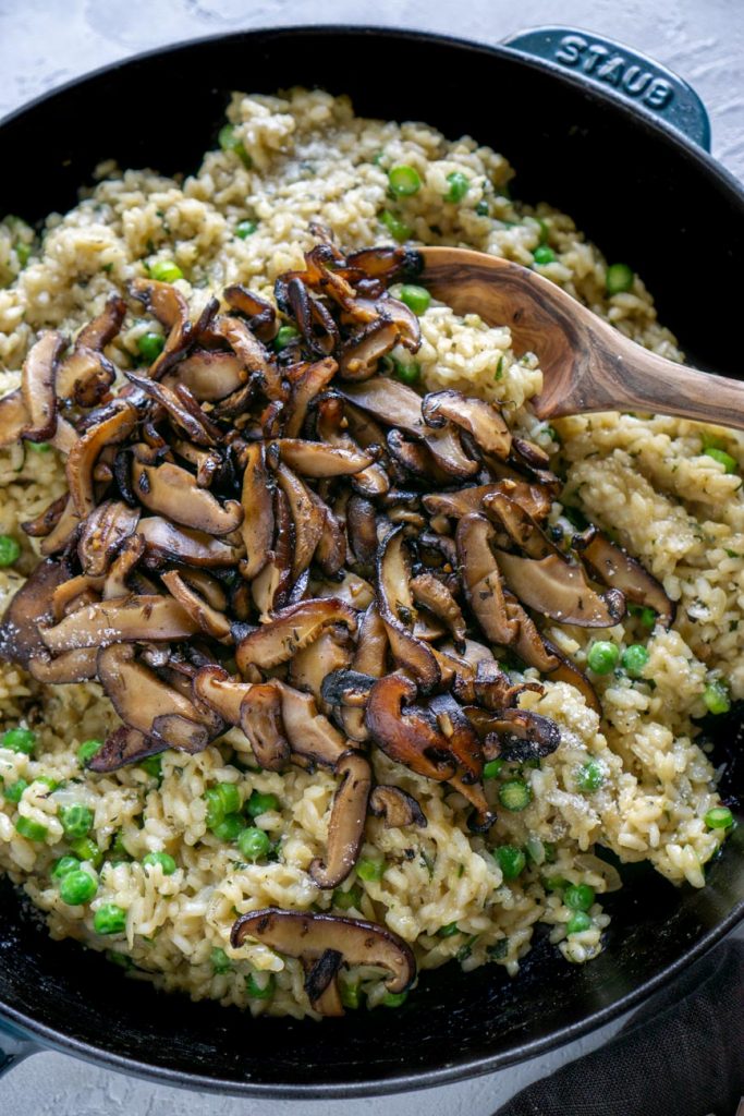 The BEST Creamy Balsamic Mushroom Risotto Recipe JZ Eats