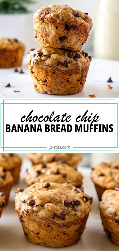 banana bread muffins pinterest pin