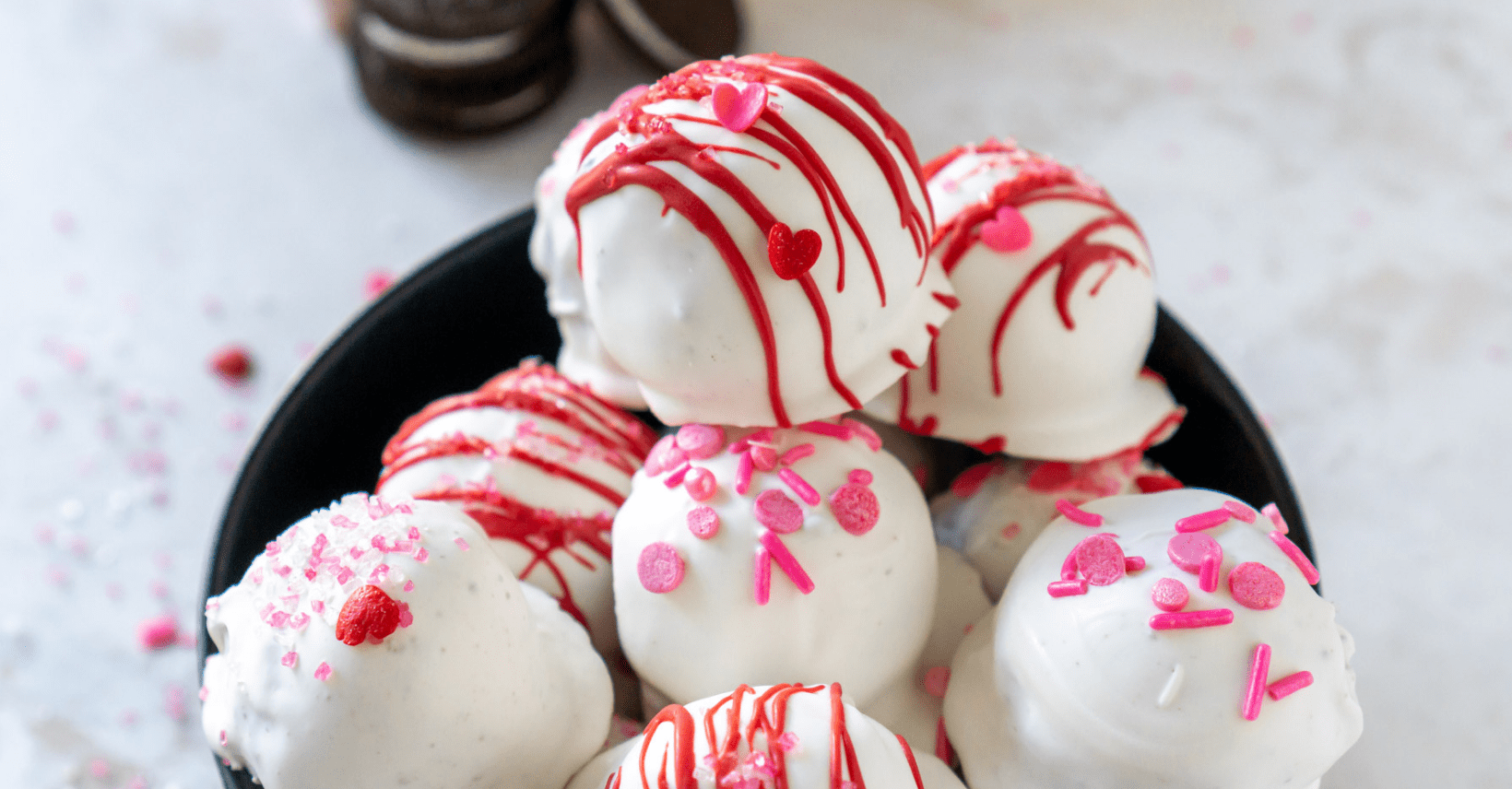 Valentine's Day Oreo Truffles Easy NoBake Dessert!