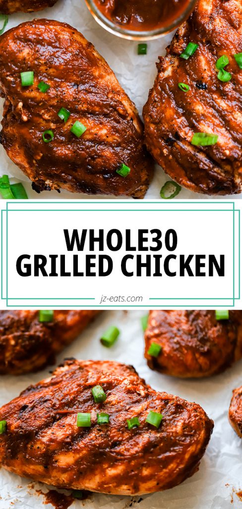 whole30 bbq grilled chicken pin
