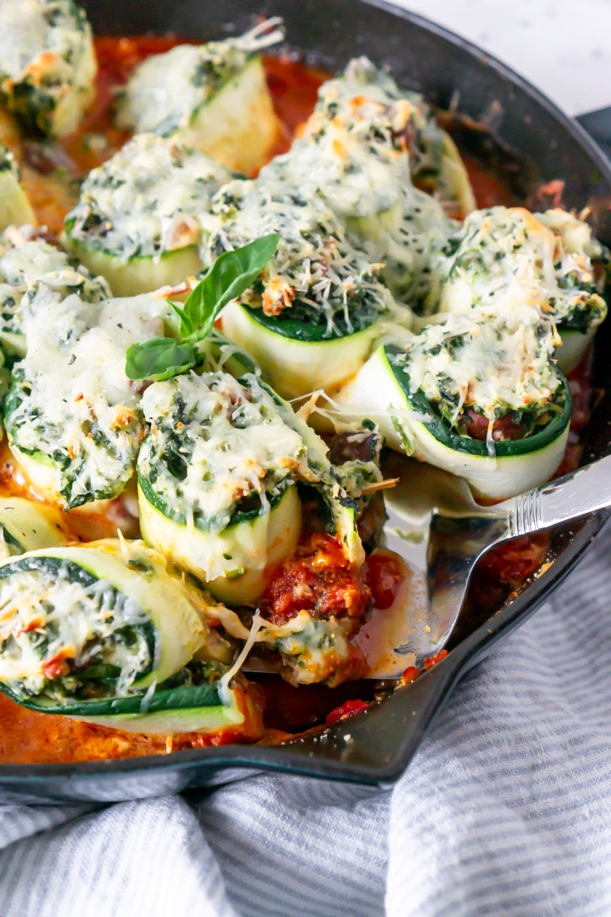 Zucchini Lasagna Rolls JZ Eats