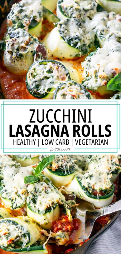 zucchini lasagna rolls pinterest pin