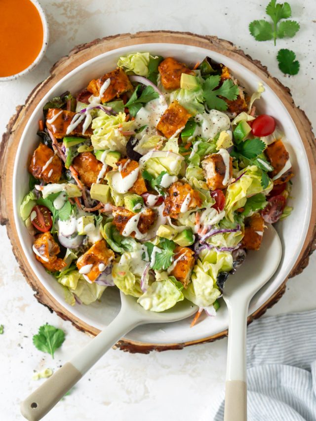 Crispy Buffalo Chicken Salad