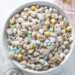 puppy chow in a bowl