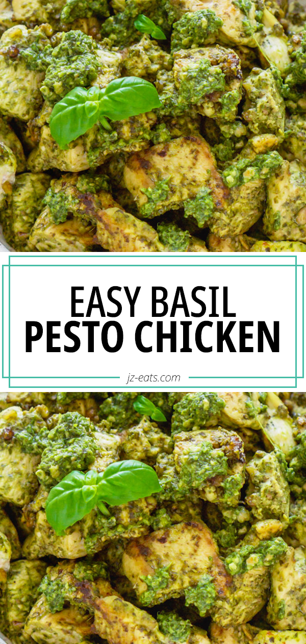 3 Ingredients Basil Pesto Chicken JZ Eats