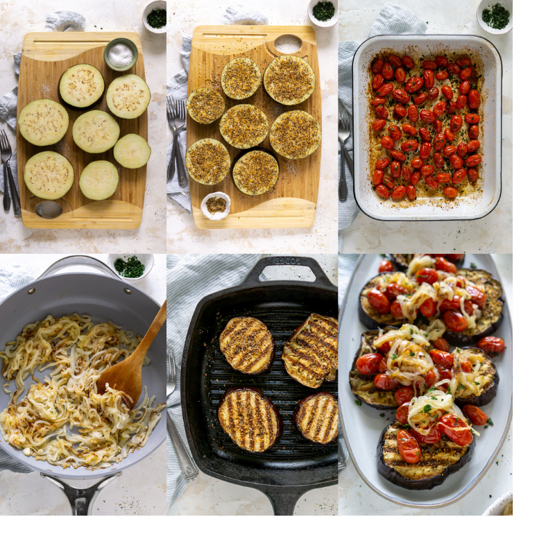steps to make baked eggplant