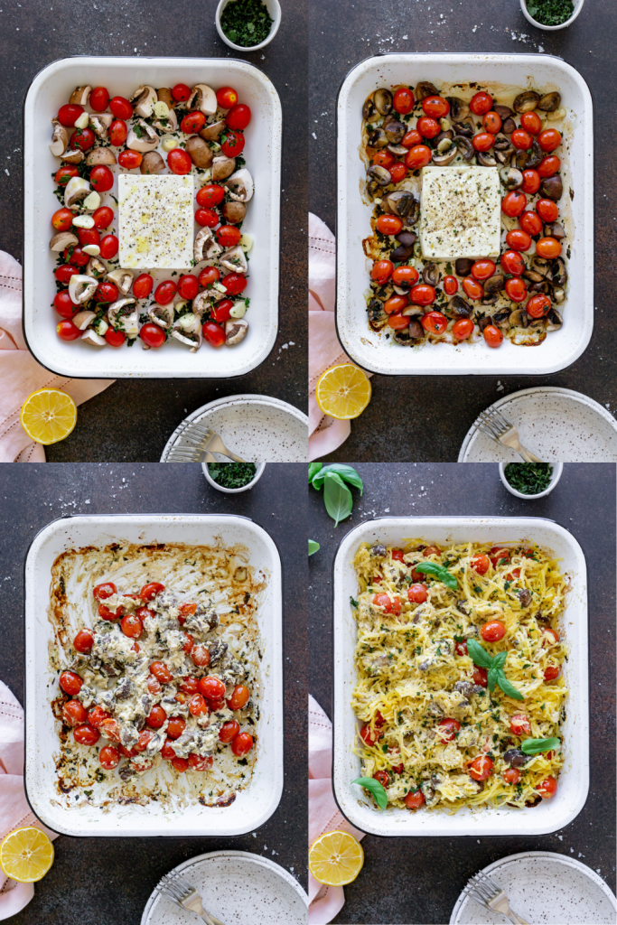 steps to make baked spaghetti squash