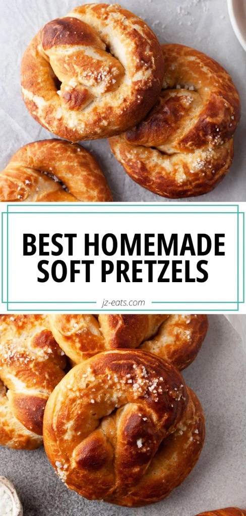homemade soft pretzels pinterest pin