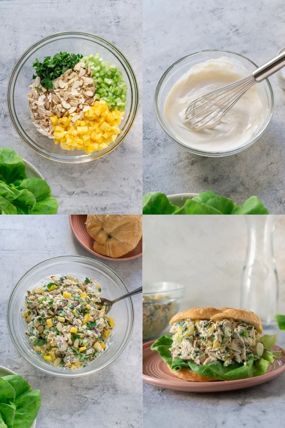 steps to make pineapple chicken salad
