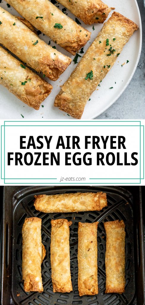air fryer frozen egg rolls pinterest pin