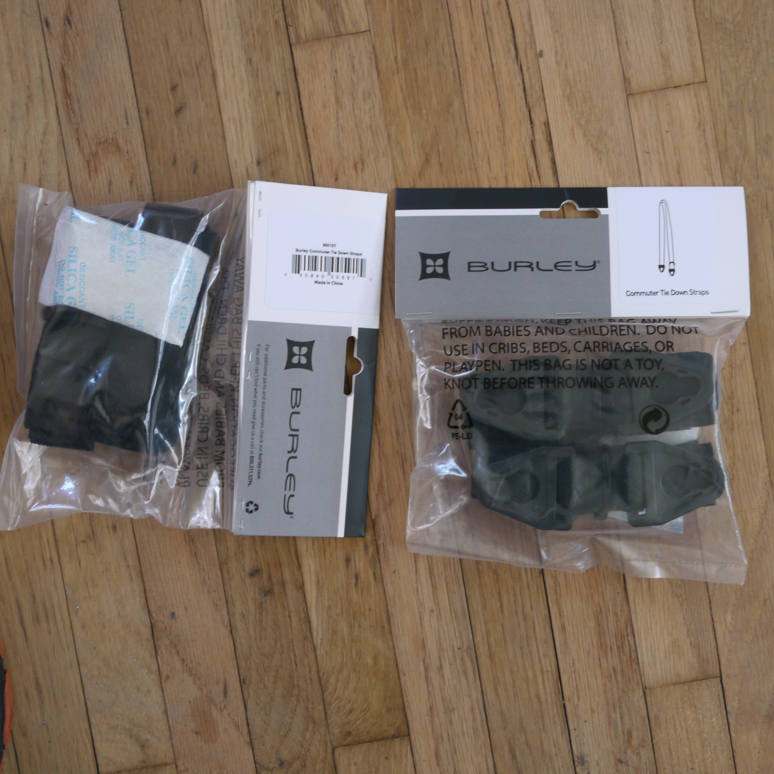 Burley Travoy bike trailer tiedown straps