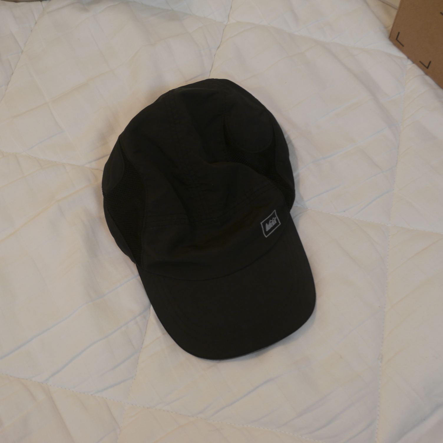 baseball cap, black REI