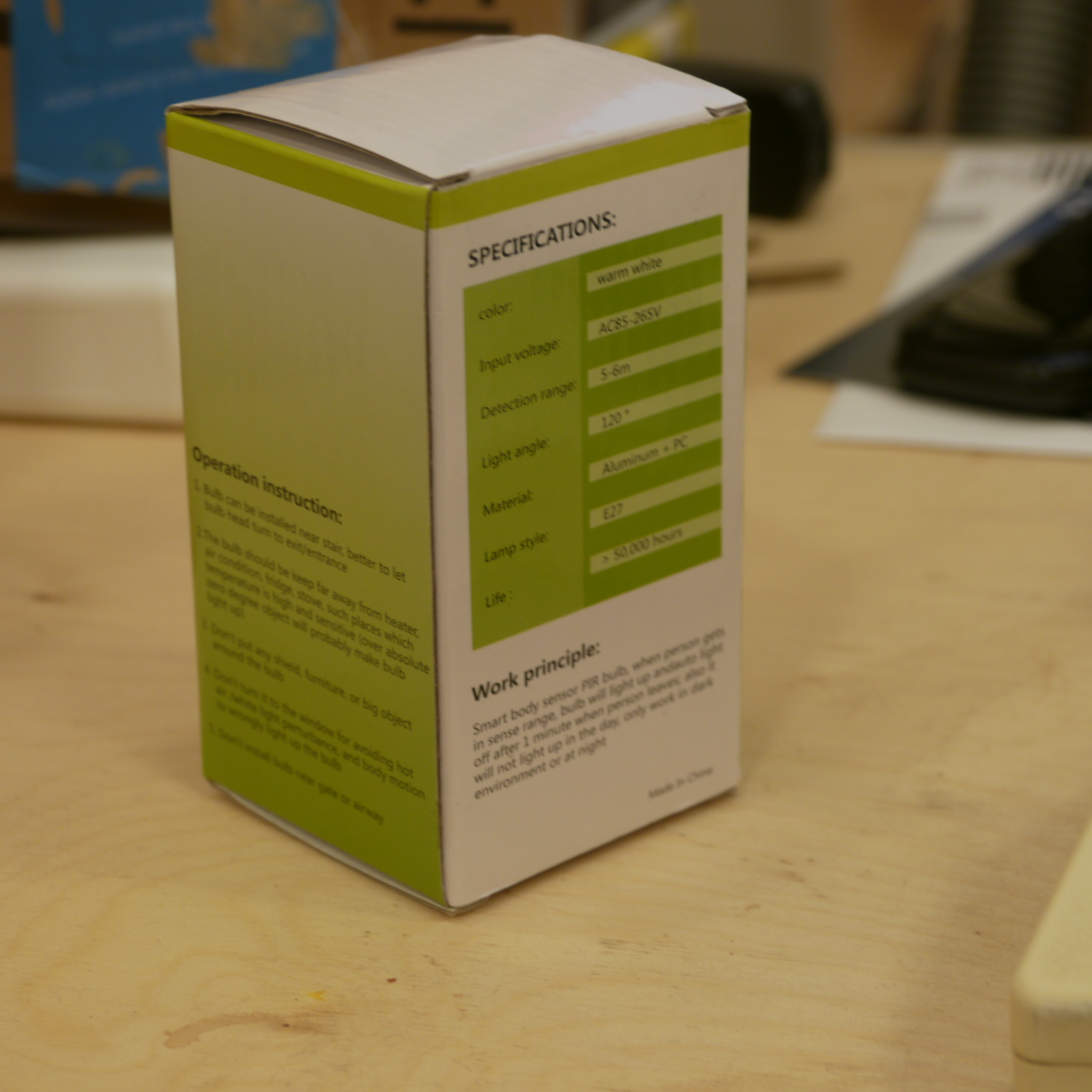 LED motion sensing bulb, 5w, iRainy | k--b.org