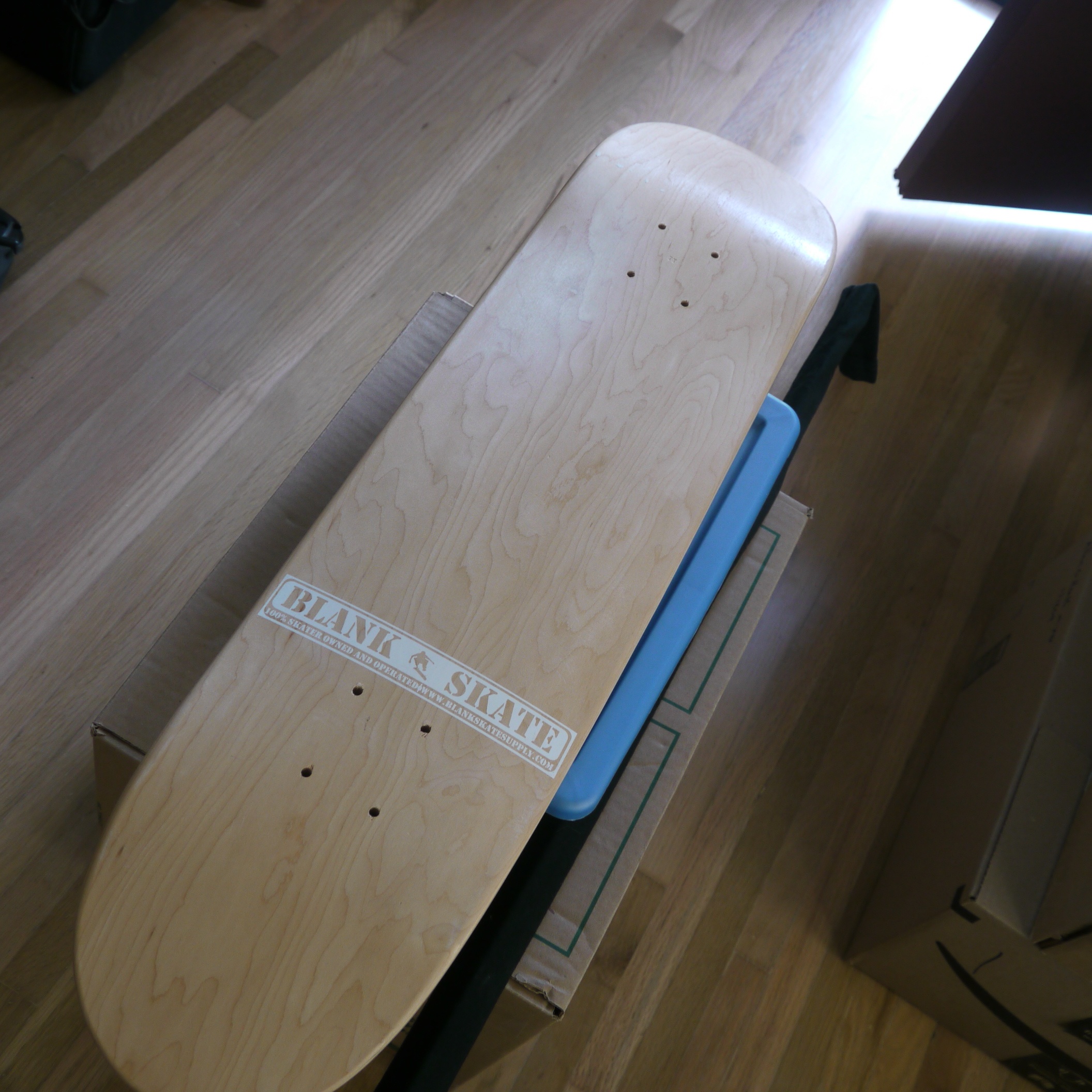 blank skateboard deck