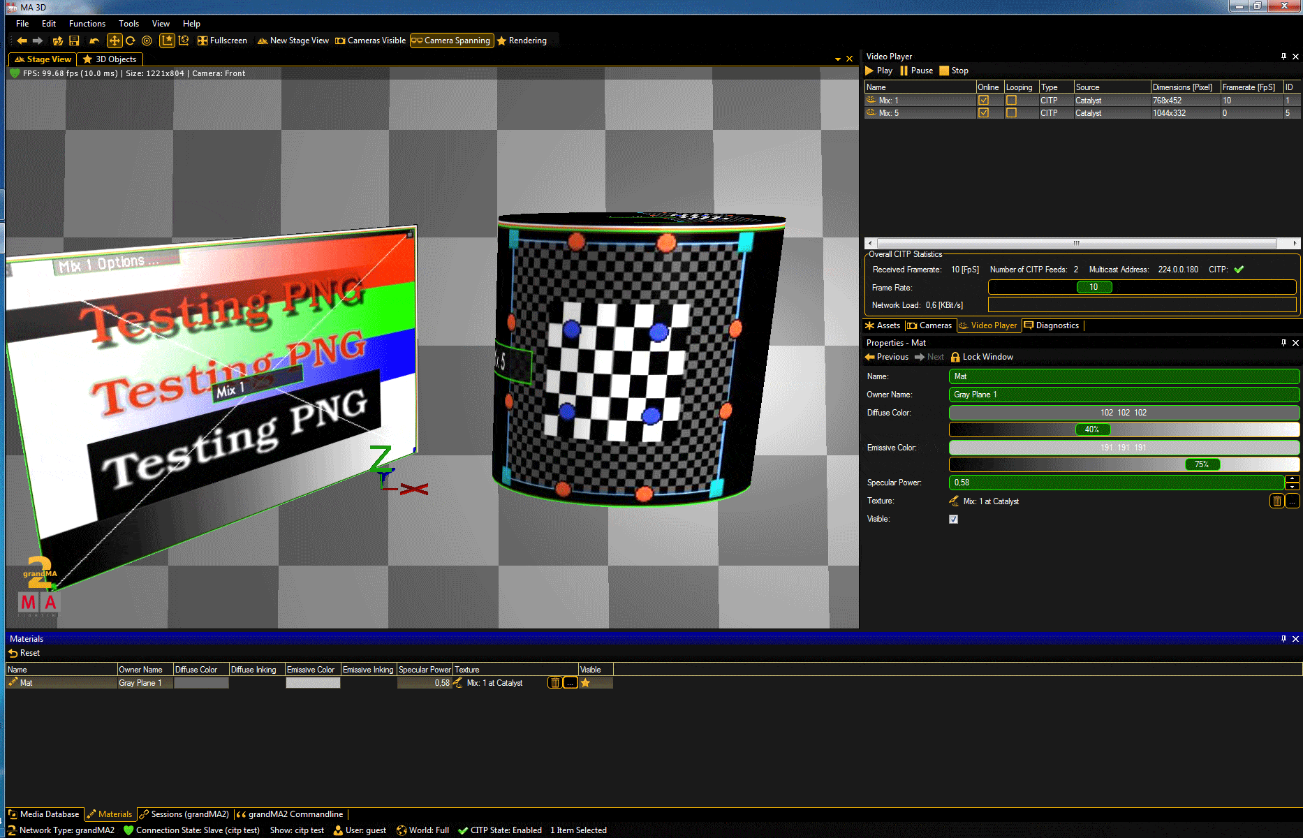 CITP Tool v1 Support GrandMA 3D to Krautscheid Medientechnik