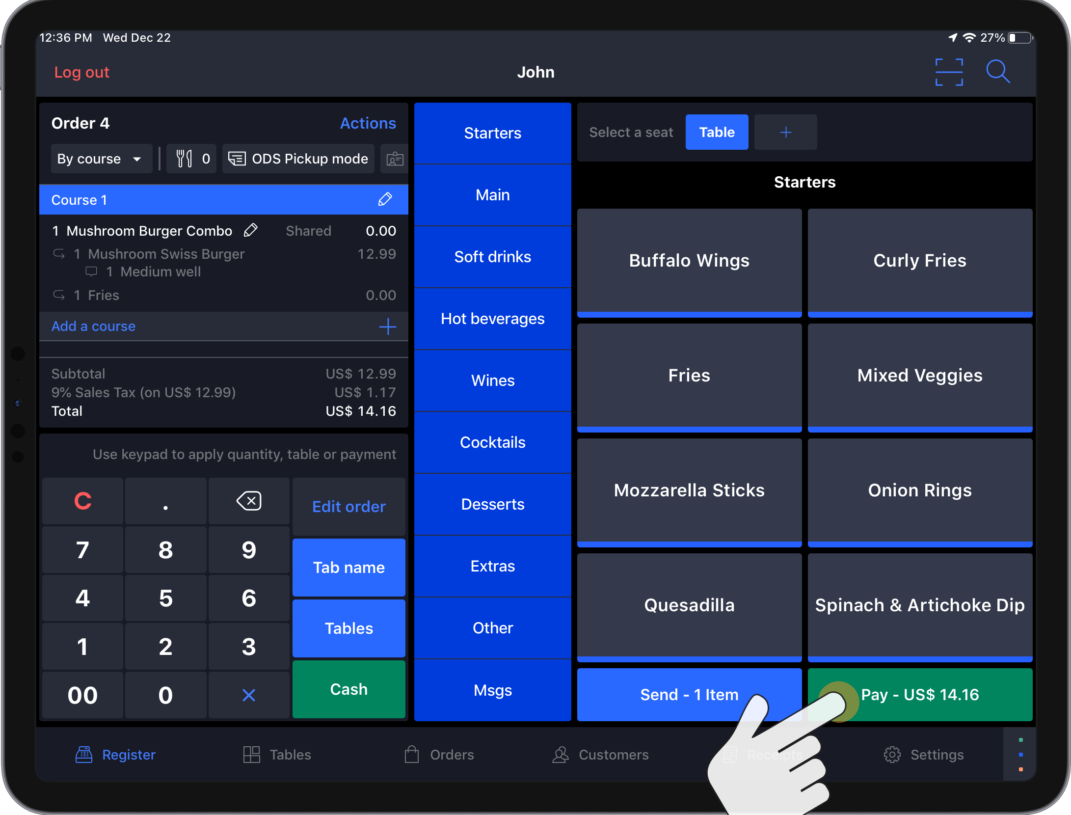 Using the Order Display Screen Lightspeed Restaurant (KSeries)