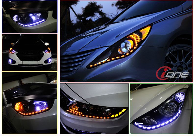 Headlights [IONE] Hyundai i30 LED AudiLine TF Version Headlights