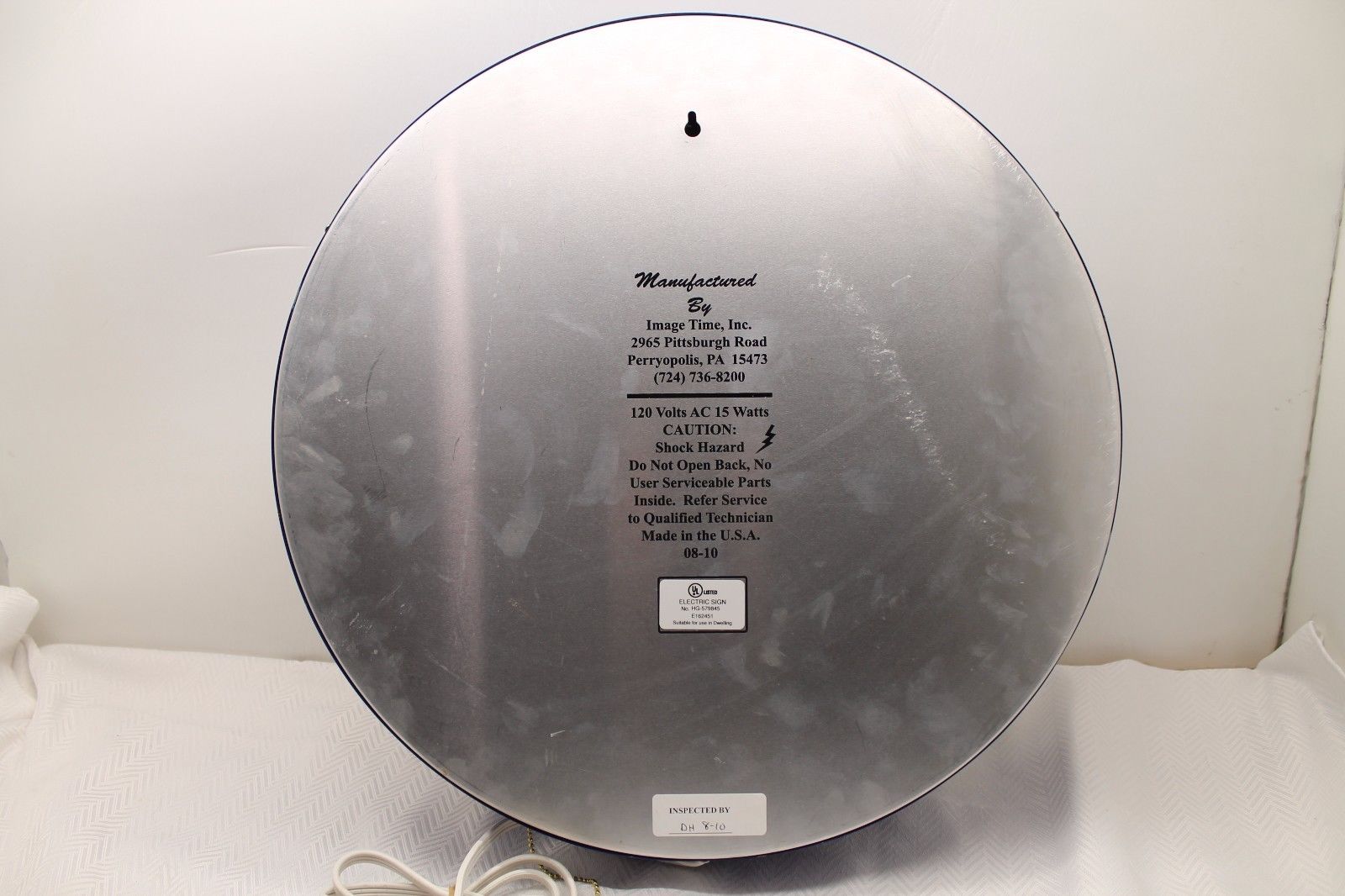 Breweriana & BeerVintage MILLER LITE BEER CLOCK OLD GLASS FACE NEON