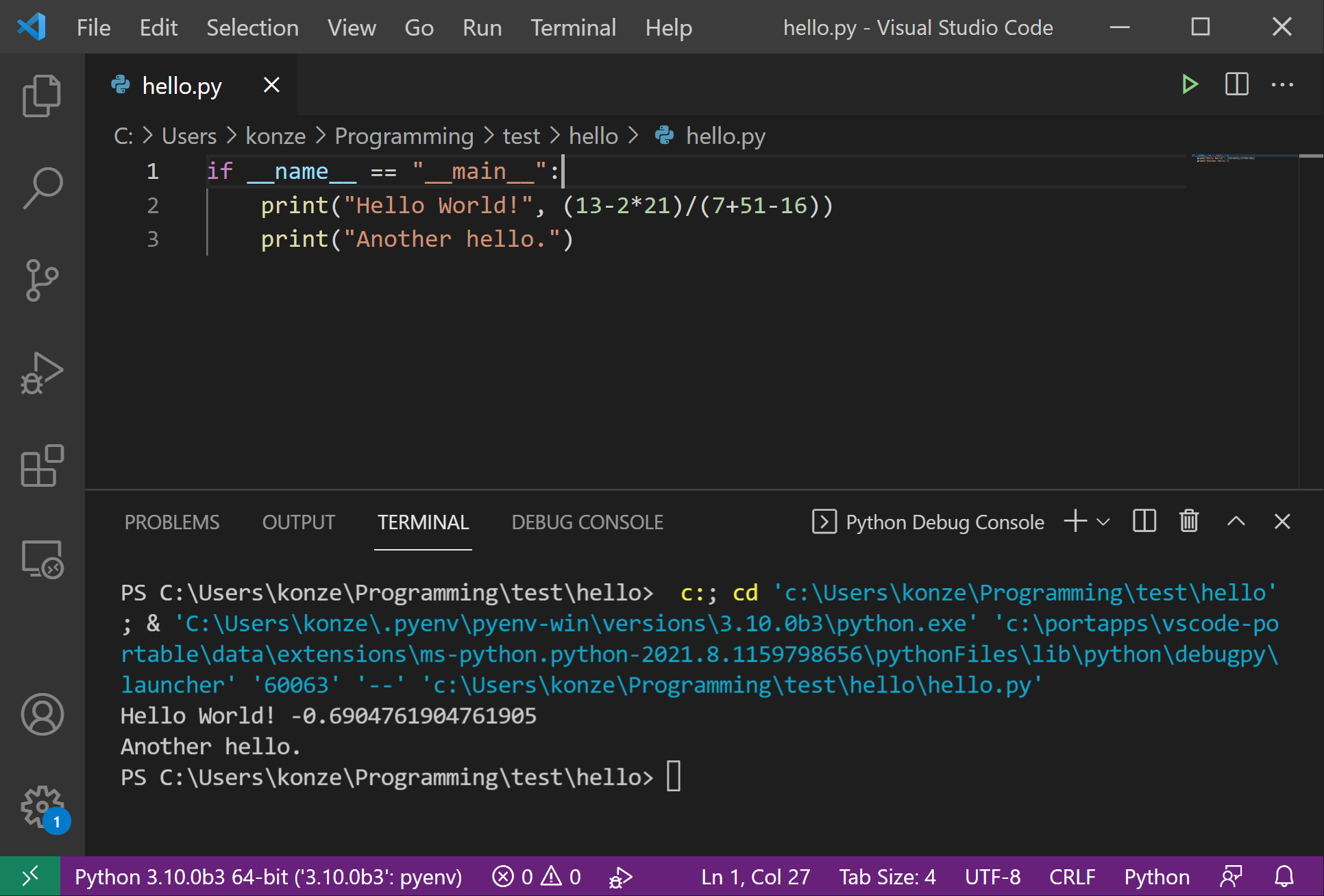Python Course 1 Python for Absolute Beginners k0nze