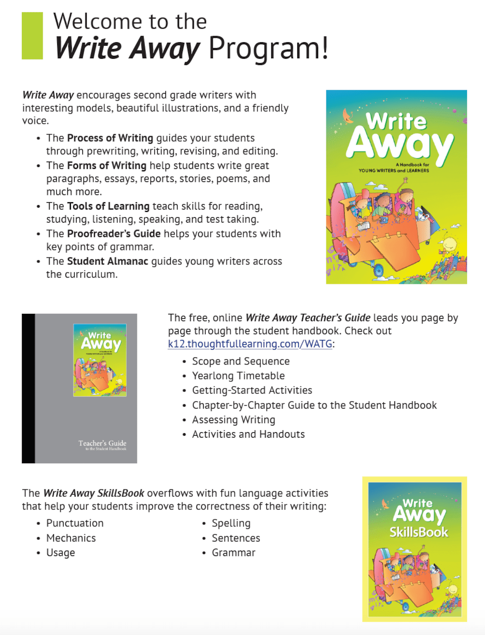 Write Away Professional Development Thoughtful Learning K12