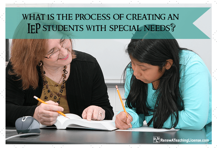 What is the process for creating an IEP for students with special needs?