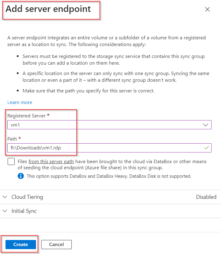 What is Server Endpoint in Azure File Sync & How to configure it?