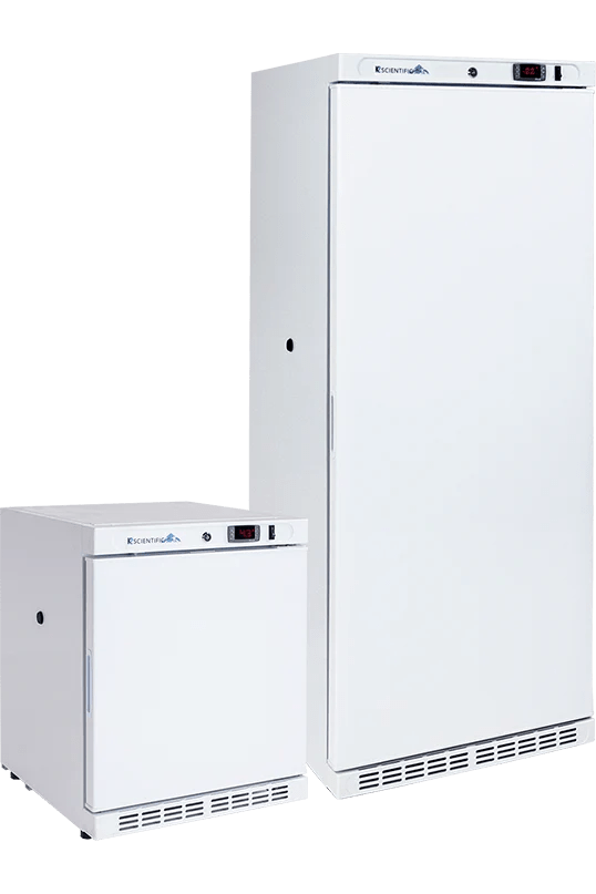 2.5 Cu. Ft. Combination Medical Solid Door Refrigerator & 10 Cu. Ft. S