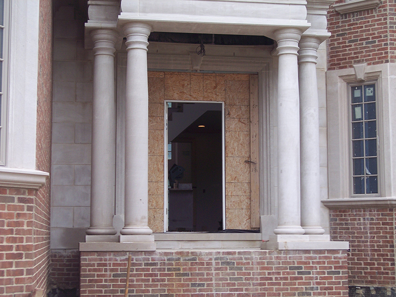 Limestone Porch Pillars K2 Stoneworks