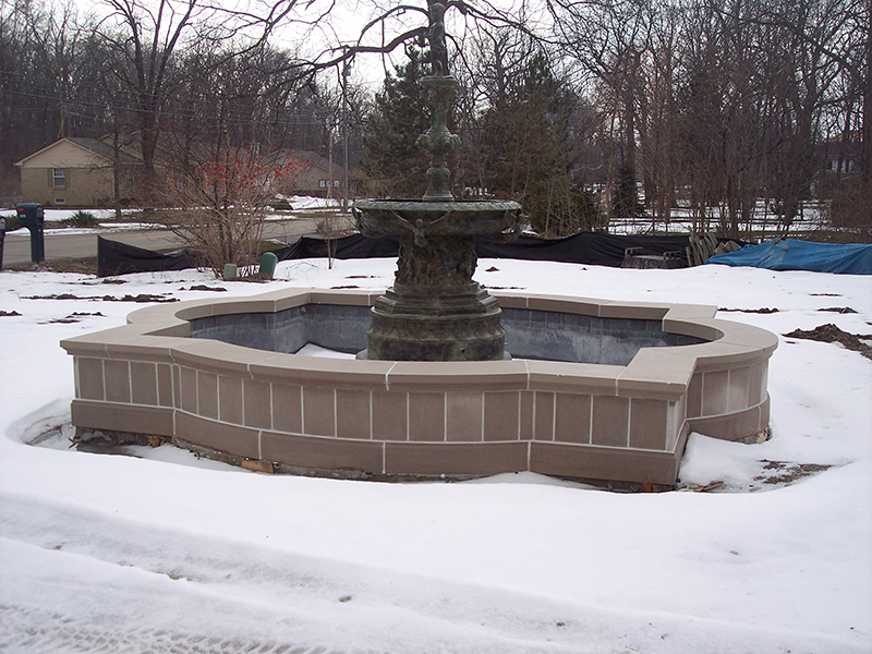 Limestone Fountain K2 Stoneworks
