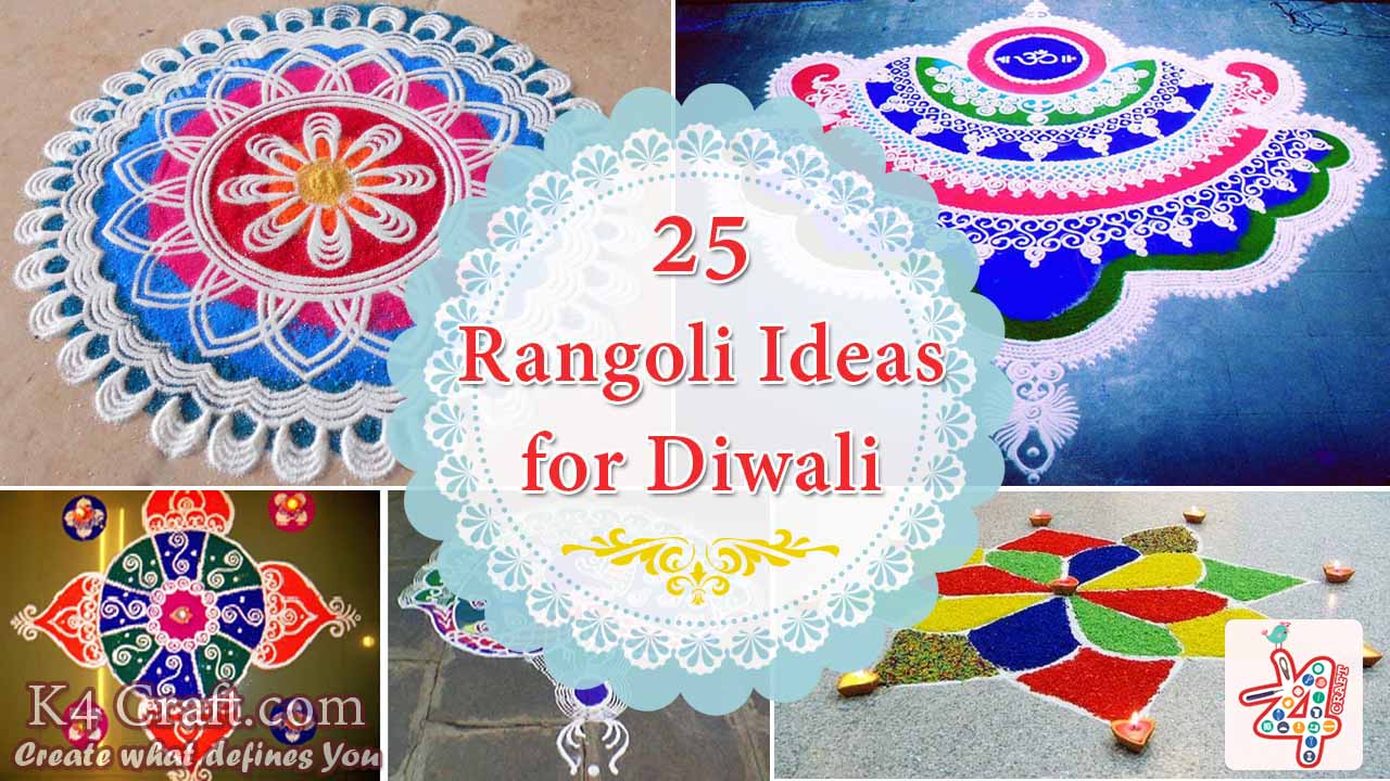 25 Beautiful Rangoli Ideas for Diwali K4 Craft