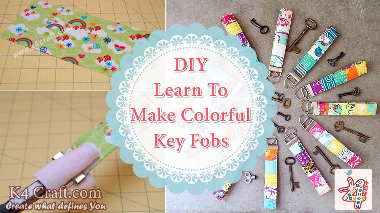 DIY Learn How To Make Colorful Key Fobs in Few Minutes K4 Craft