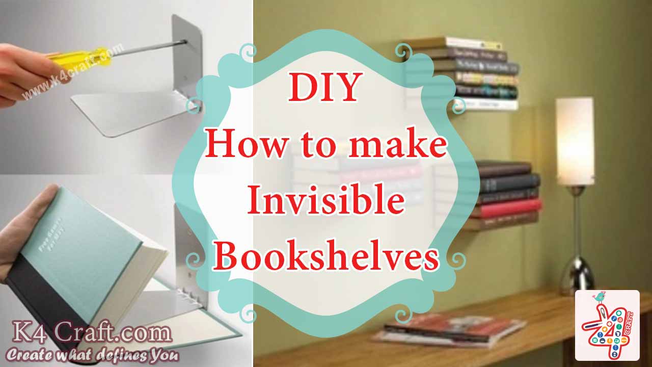 Learn to Make Invisible Bookshelves K4 Craft