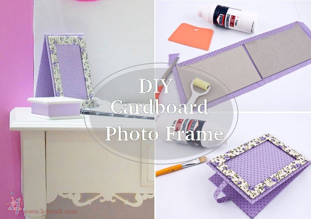 How to make a Cardboard Photo Frame (Tutorial) K4 Craft