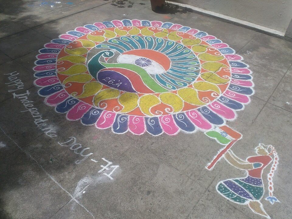 100+ Beautiful Rangoli Design for India Independence Day and Republic