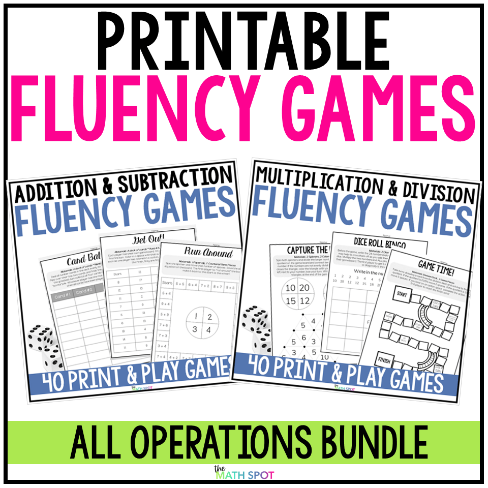 Organizing Your Fact Fluency Materials - The Math Spot