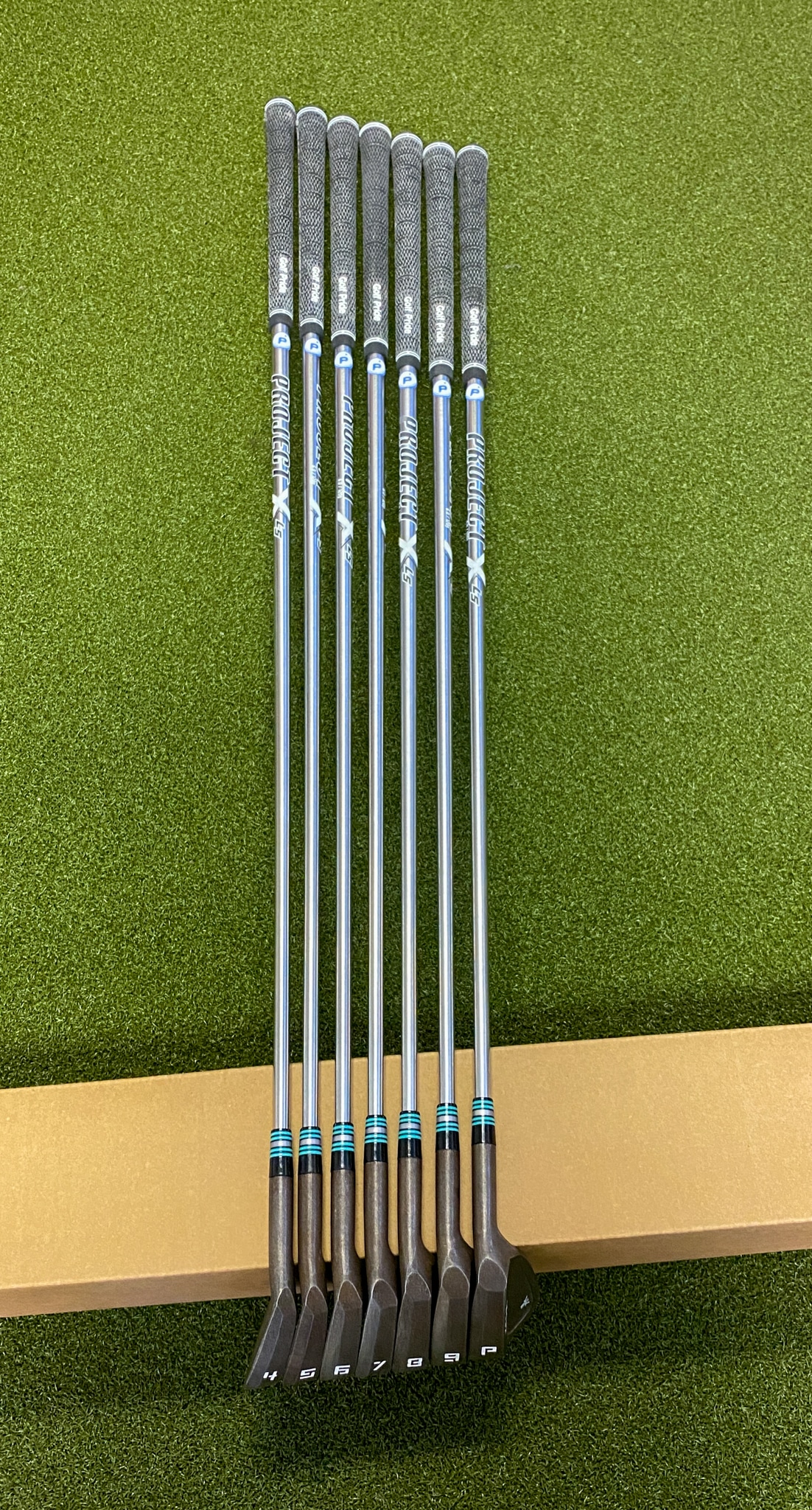 Kyoei "KK" CB Raw Irons 4PW NS Project X LS 120g Stiff Steel Golf Set