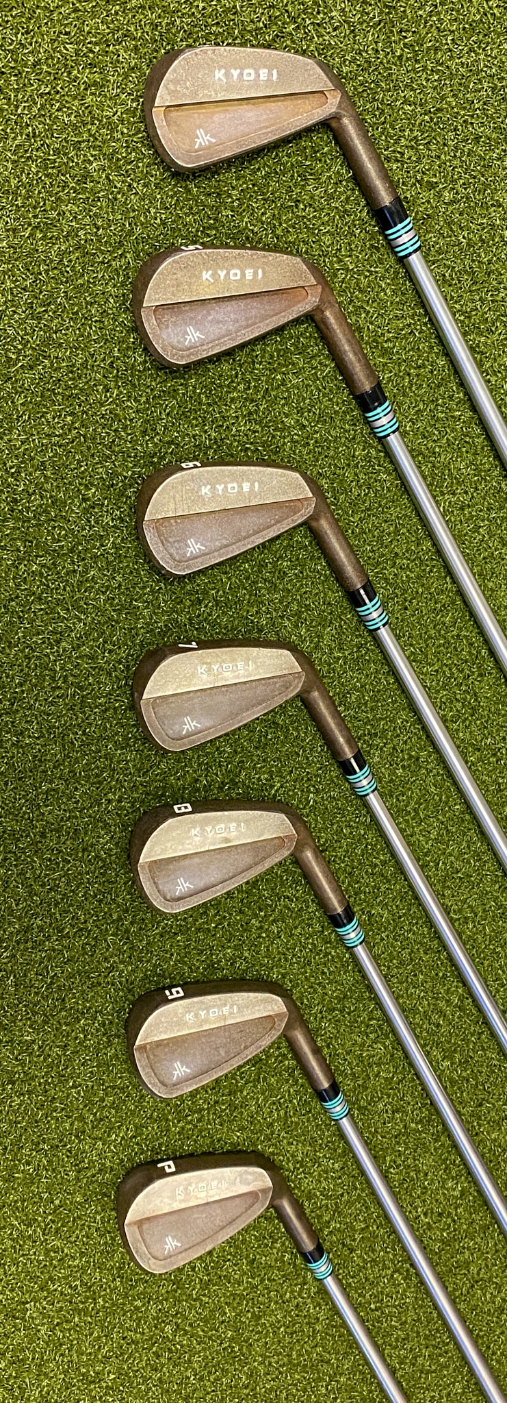 Kyoei "KK" CB Raw Irons 4PW NS Project X LS 120g Stiff Steel Golf Set