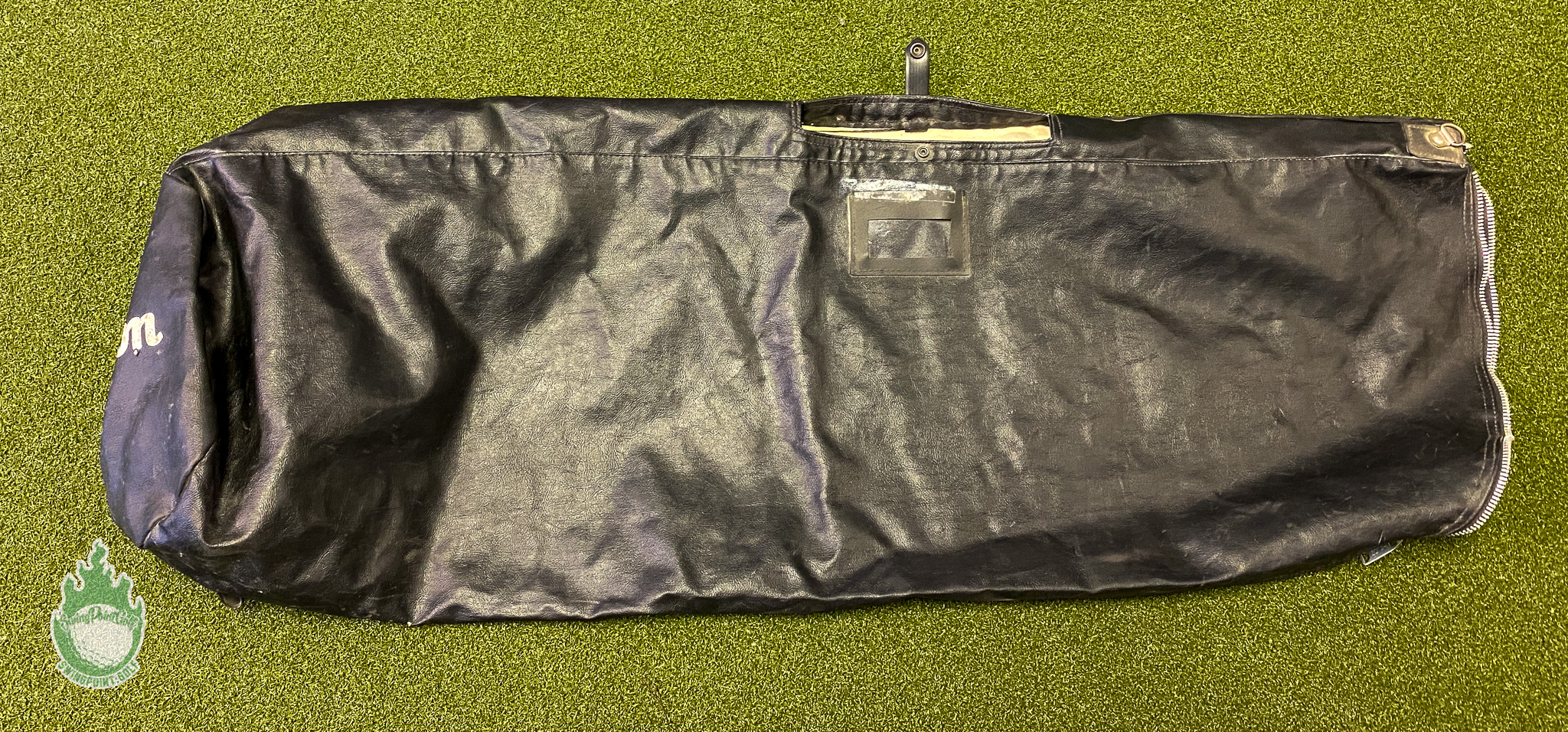 Used Wilson Golf Black Vinyl Golf Bag Travel Case Ships Free