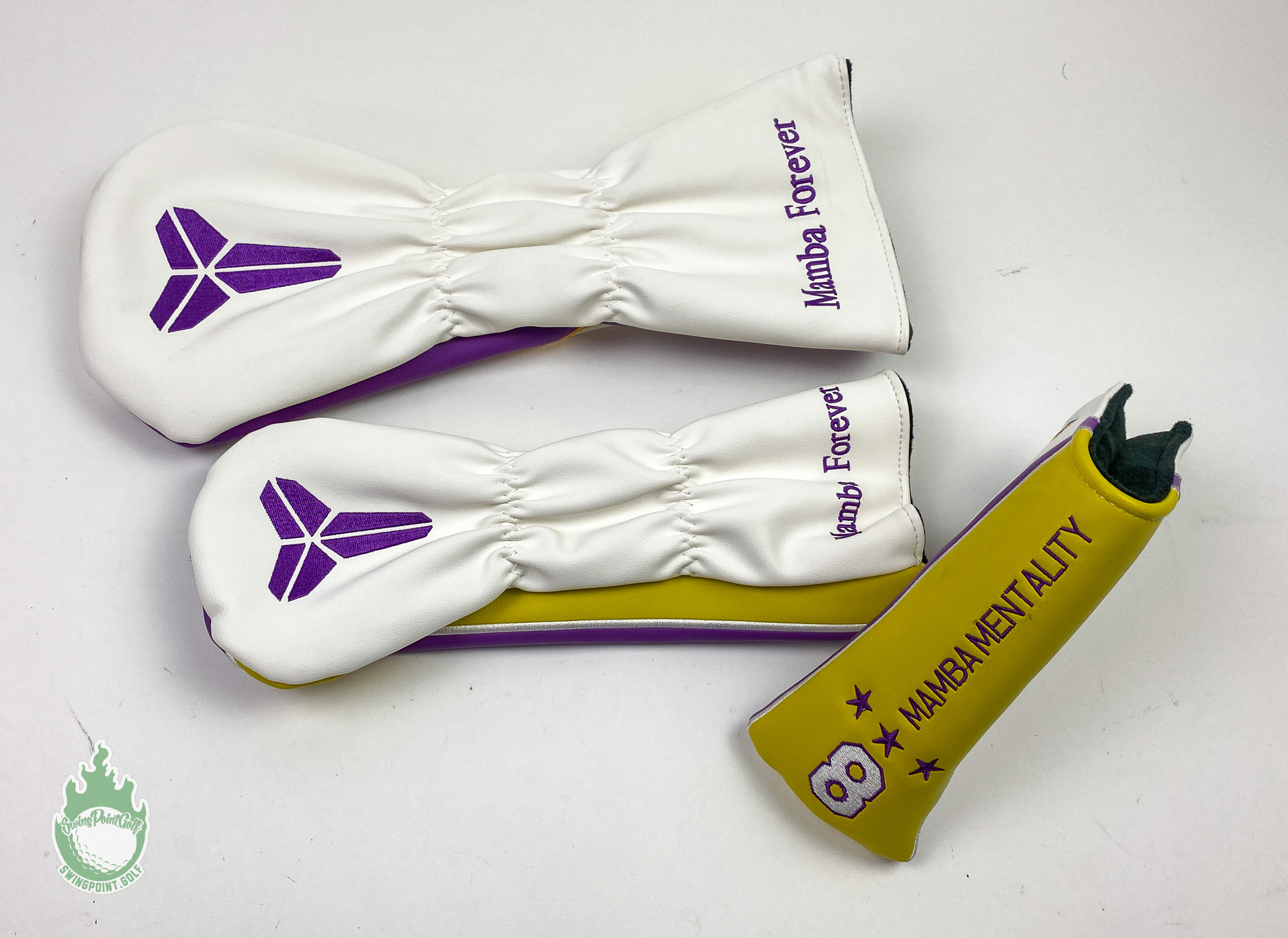 New Kobe Bryant Mamba Mentality Golf Headcover Set Driver, Fairway