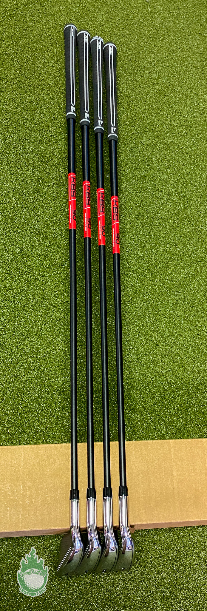 Used RH Callaway Mavrik Irons 47 KBS TGI 90g Stiff Flex Graphite Golf