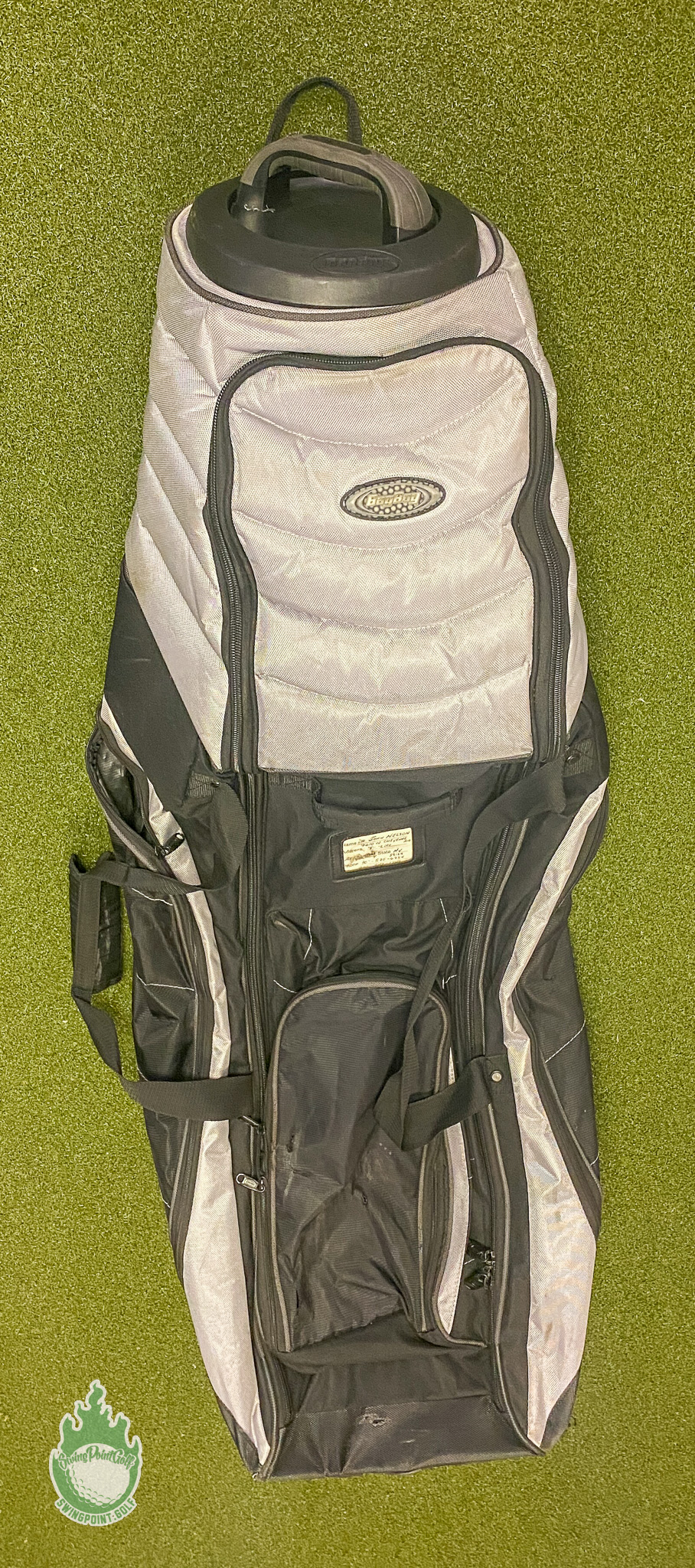 Used Bag Boy Golf Travel Case With Pivot Grip & Wheels Black and Silver · SwingPoint Golf®