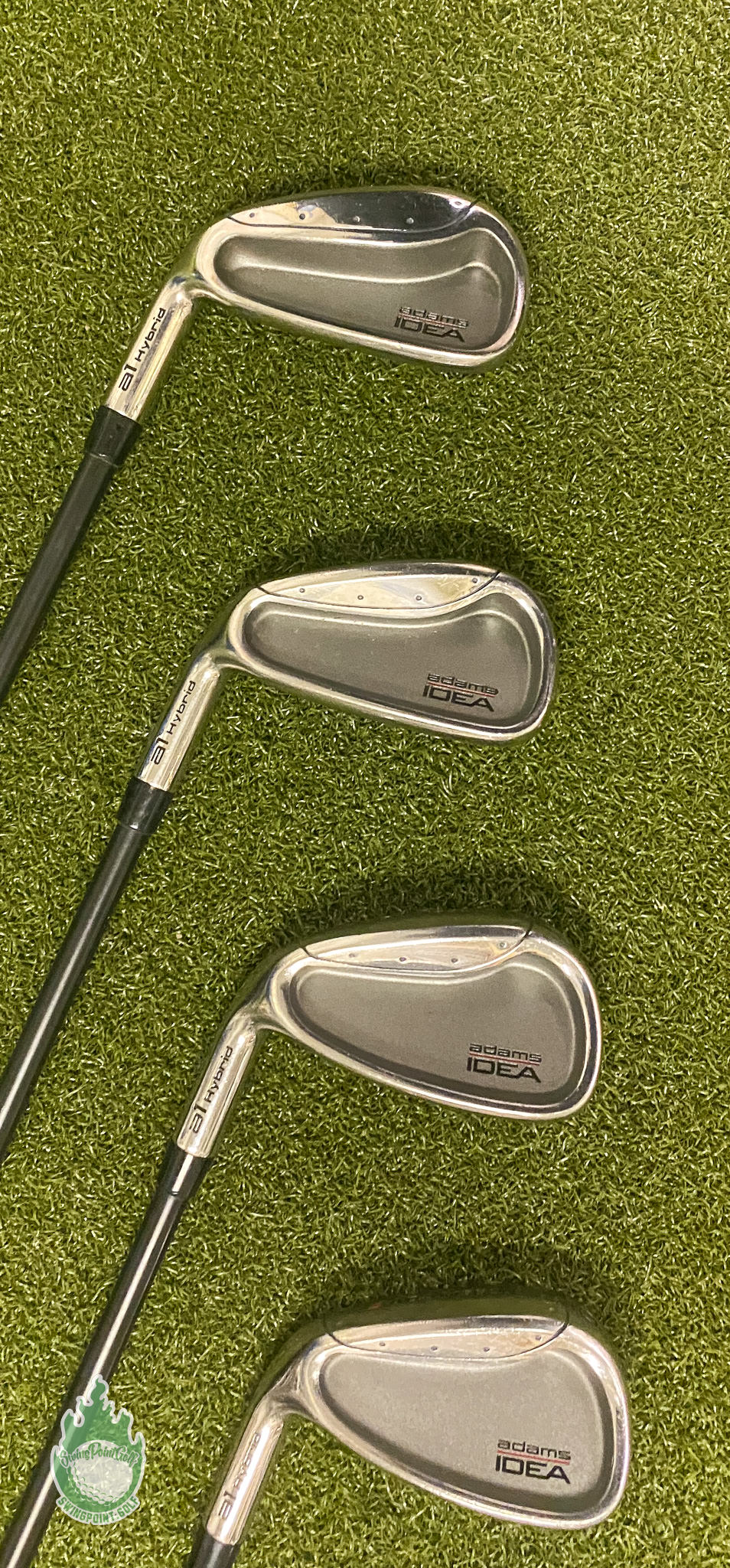 Used LH Adams a1 Hybrid Irons 6PW/SW Aldila Regular Flex Graphite Golf