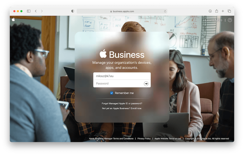 inar Apple Business Manager — k7