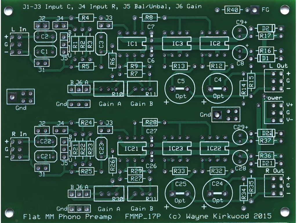 Flat Moving Phono Preamp With Balanced Input and Balanced Output