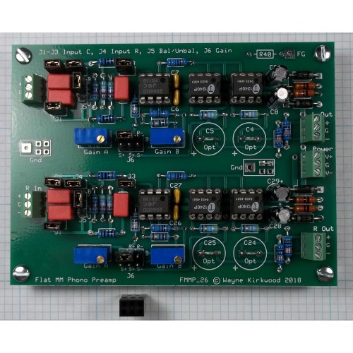 Phono Transfer System Assembled and Tested Flat Preamp PC Boards