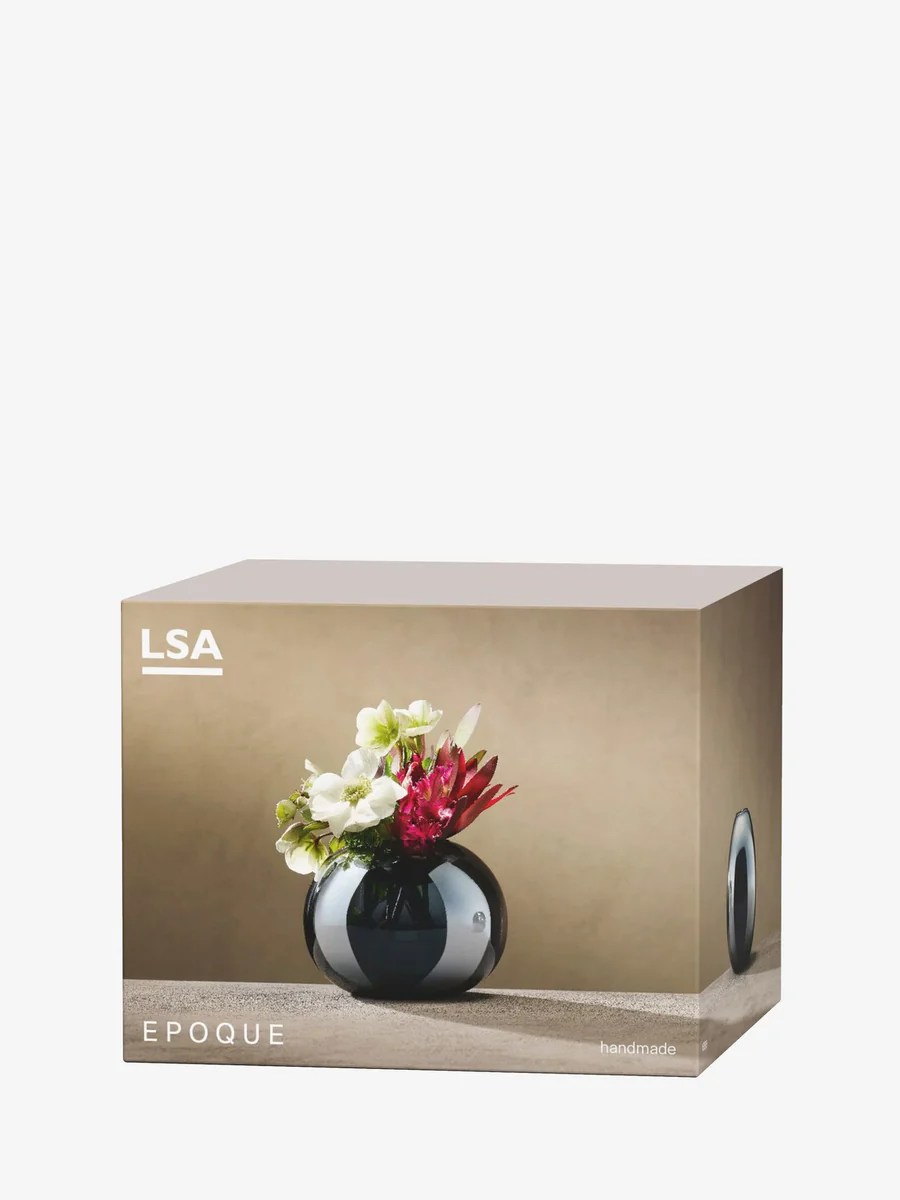 LSA homeware Epoque Vase H13.5cm Sapphire kapok