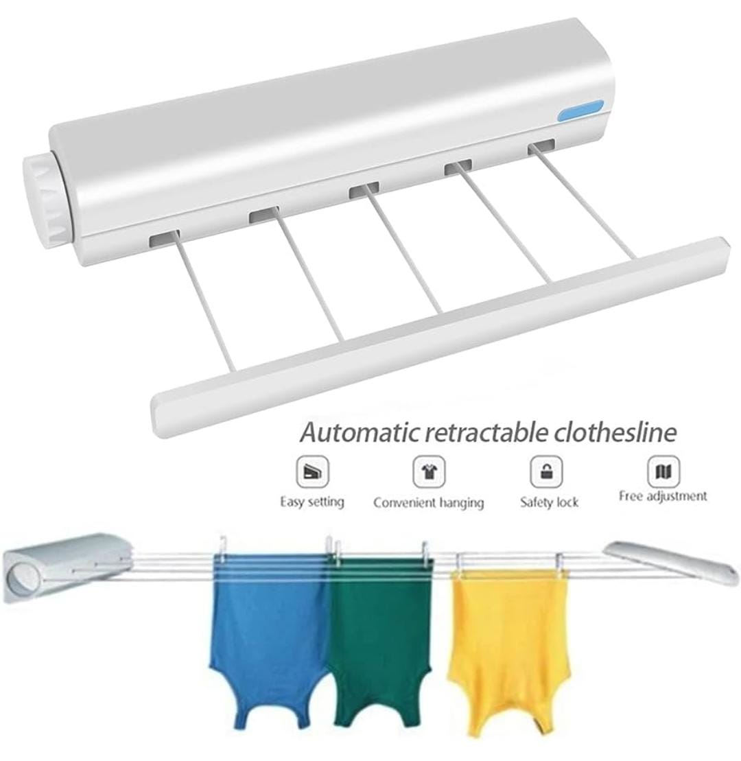Wall Mounted Retractable Clothesline