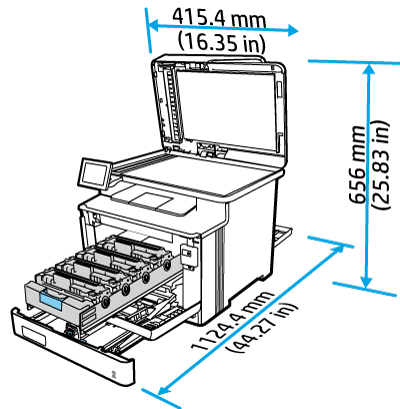 HP LaserJet Managed MFP E42540, E47528 - Setting up the printer