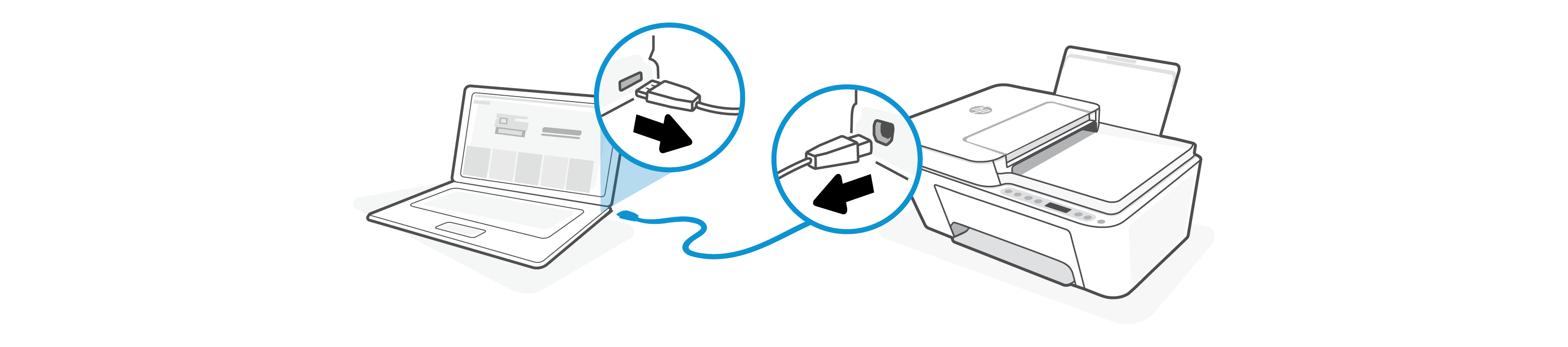 Set up the HP DeskJet Plus 4100 series or HP DeskJet 4100e series with