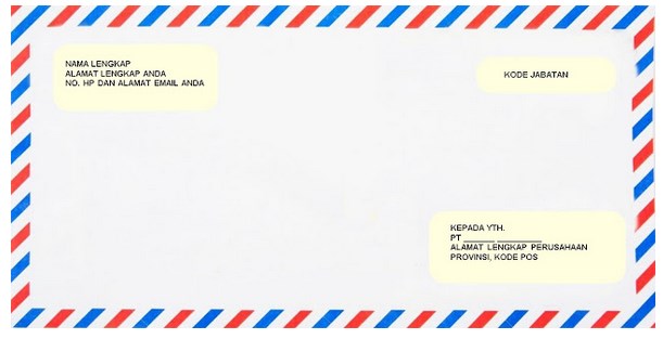 Contoh Amplop Lamaran Kerja Penulisan Alamat dan Formatnya